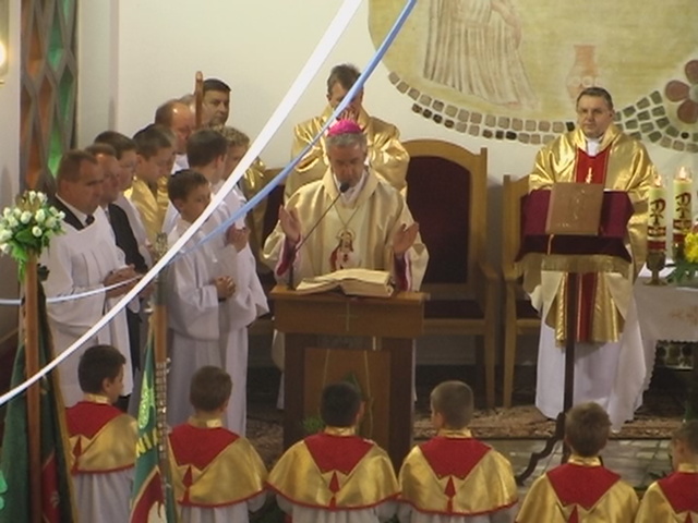 J. E. Ks. Bp  Wiesław Lechowicz przewodniczy Mszy św. Jubileuszowej